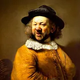 Generated with Stable Diffusion, prompt "Drooling greedy affiliate marketer in the style of Rembrandt"